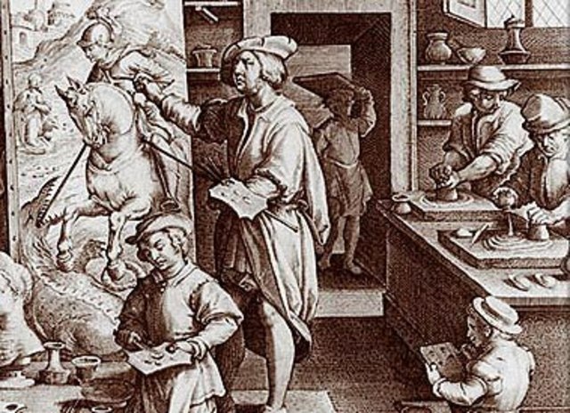 A ultilização da tinta óleo