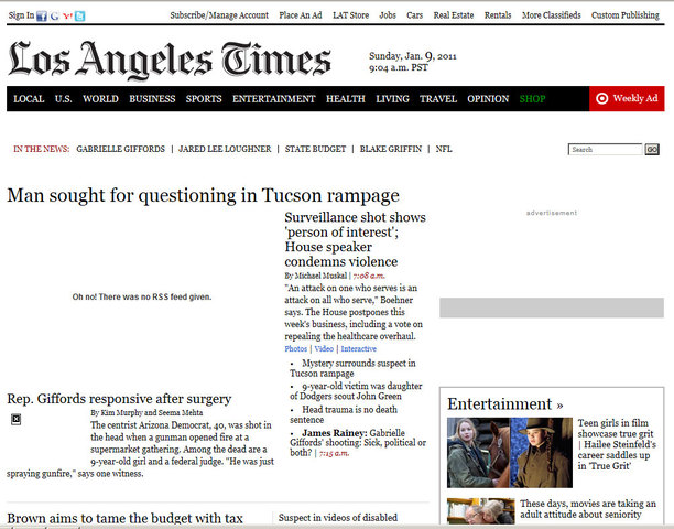 Gabrielle Giffords shooting (LA Times)