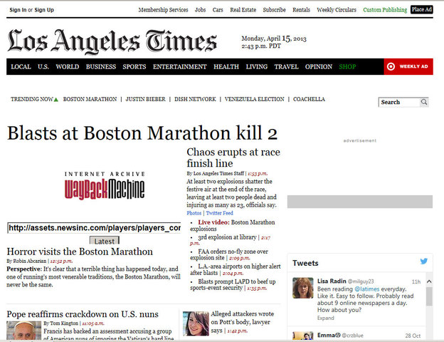 Boston Marathon bombings (LA Times)