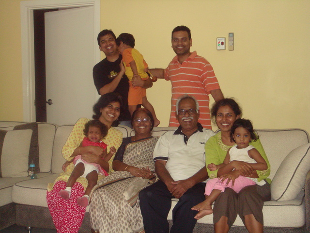 Visiting my cousin's family in KL