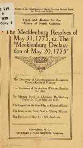 Mecklenburg Resolves