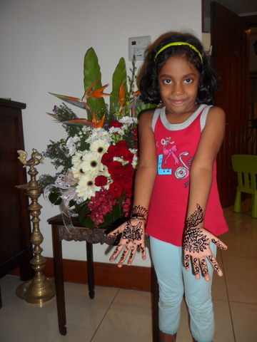 Getting ready for Diwali - Mehandi