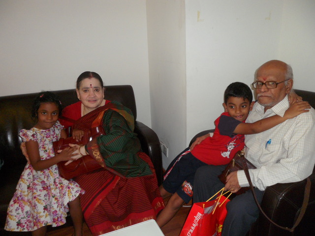 With my grandparents