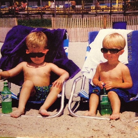 Fui a la playa por la primera vez.