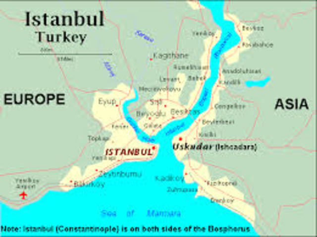 Ottomans conquered Istanbul and renamed it to Constatinople