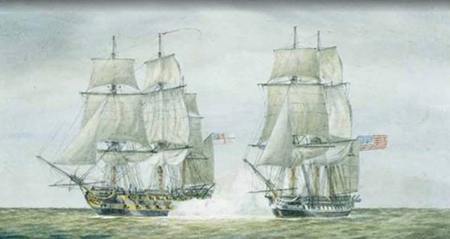 US naval commander Oliver hazard Perry captured a British fleet