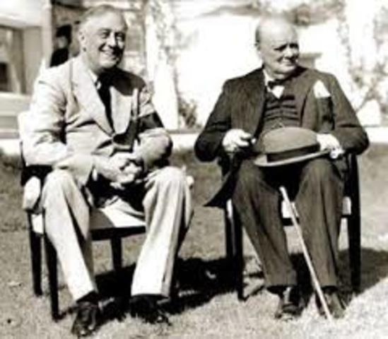 Winston Churchhill and Franklin Roosevelt
