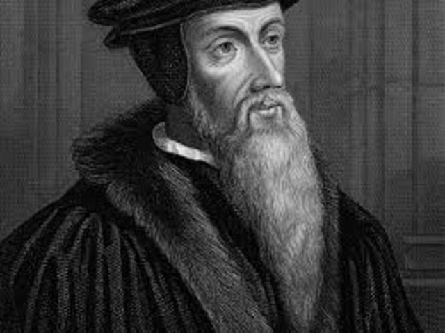 John Calvin beliefs established the idea of predestination