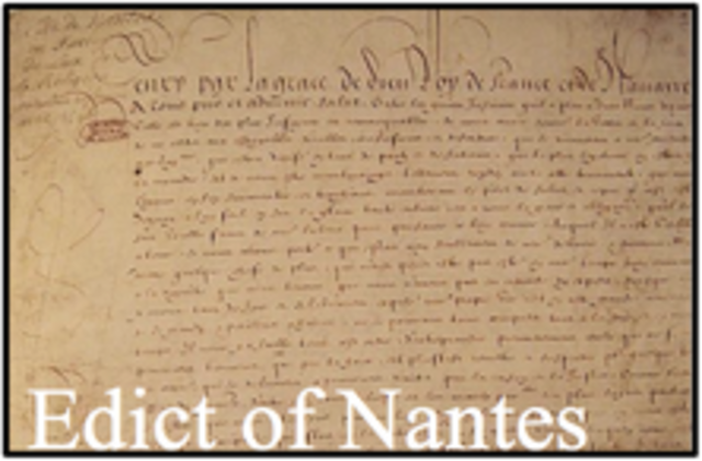 King Louis XIV revoked the Edict of Nantes