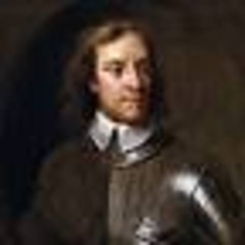 Oliver Cromwell won the English Civil war and executes Charles I.