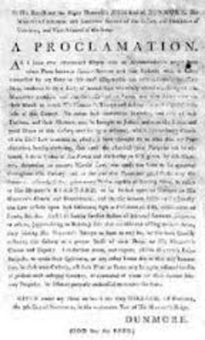 Lord Dunmores Proclamation