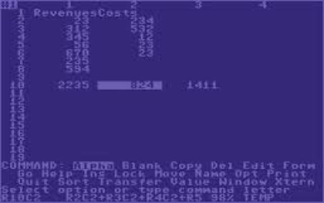 Запуск первого электронного табличного процессора Microsoft Multiplan