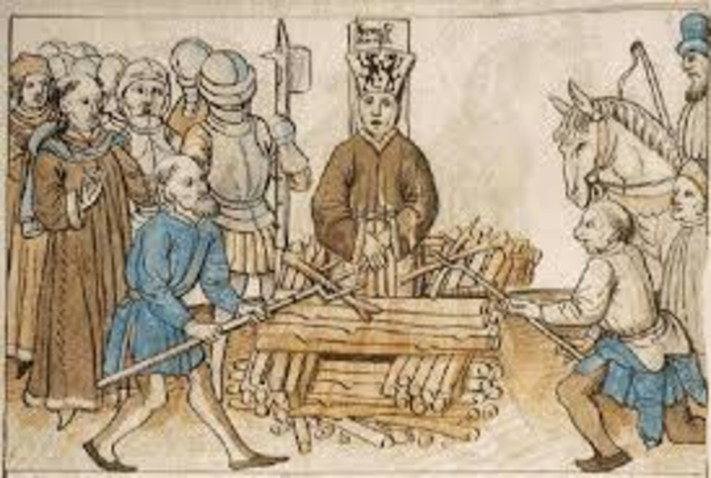 John Huss was burned for being a dissenter of the Catholic Church