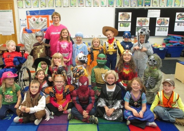 Had a Costume Parade and Holiday Party Today!