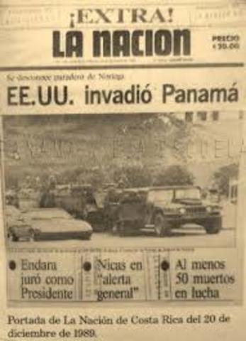 Invasión Norteamericana a Panamá.