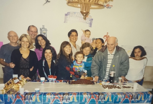 Meu quarto aniversário com a família toda
