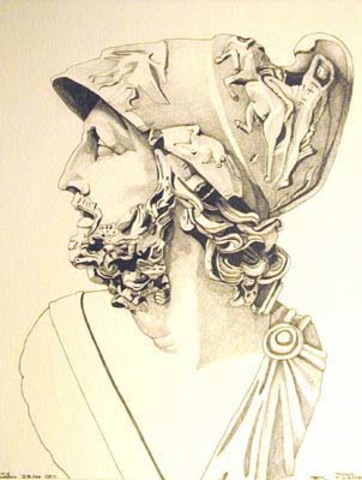 Paris goes to visit King Menelaus of Sparta