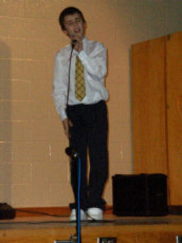 Justin en sus primeras presentaciones