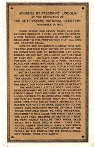 Gettysburg address