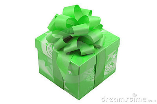 Her mother gives her a Present.