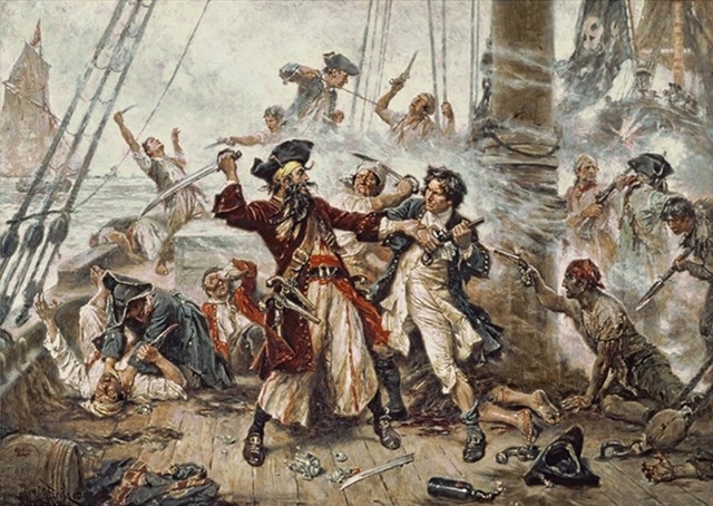 U.S naval commander Oliver Perry captures a British fleet