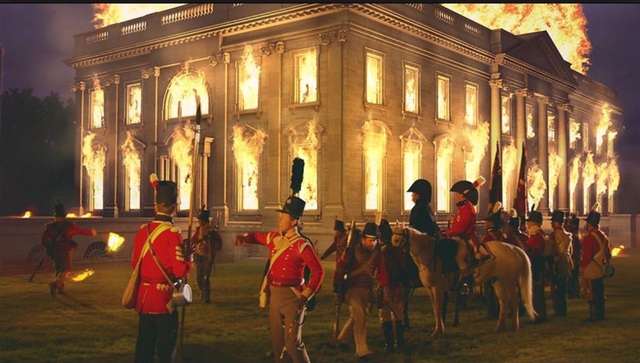 Britain attack Washington D.C and burn the Capitol and the White House.