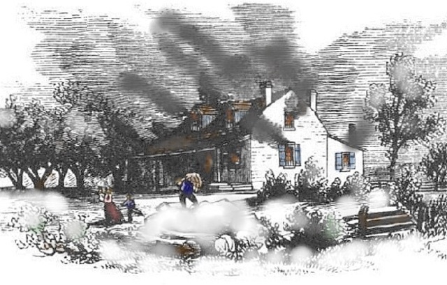 The burning of the village of niagra