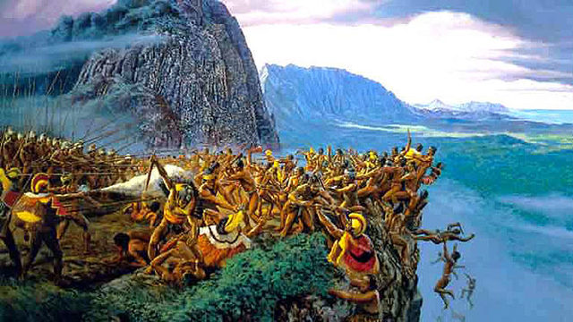 The battle of Nu'uanu
