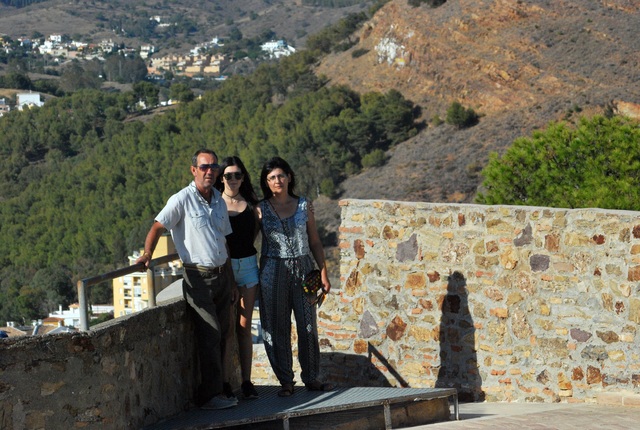 En Marbella con mi familia.