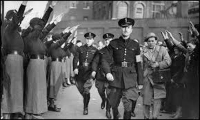 Oswald Mosley founds the British Union of Fascists