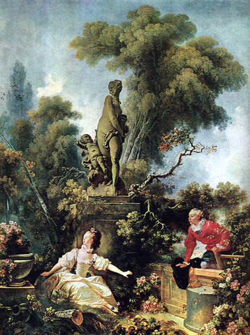 JEAN HONORÉ FRAGONARD (1732-1806) 'The Progress of Love - The Meeting', 1773 (oil on canvas