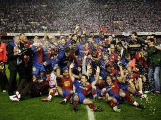 Barcelona won the 'Copa del Rey'