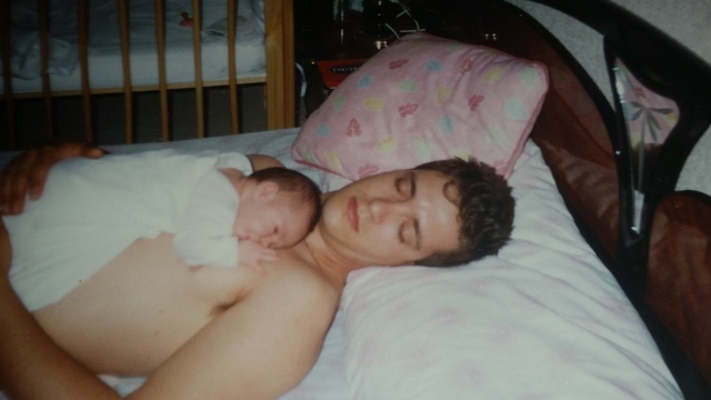 En los brazos de mi papi