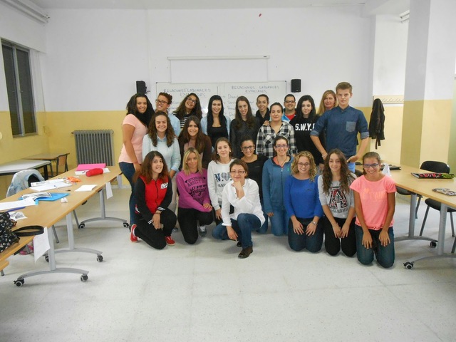 Mis nuevos compañeros de clase.