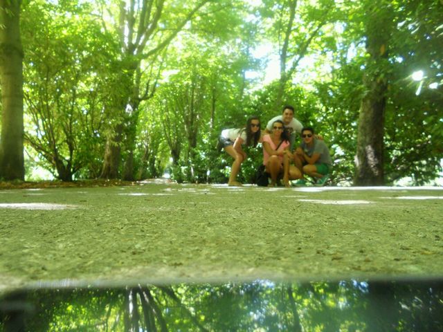 con mis amigos vistando madrid