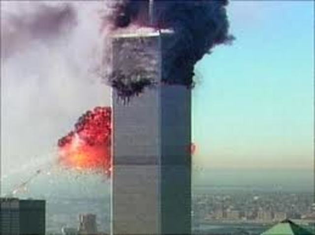 The planes hit the Twin Towers in New York