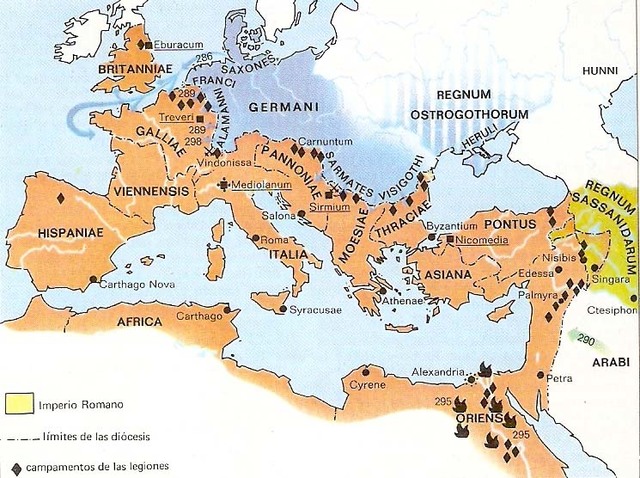 Bajo Imperio romano.