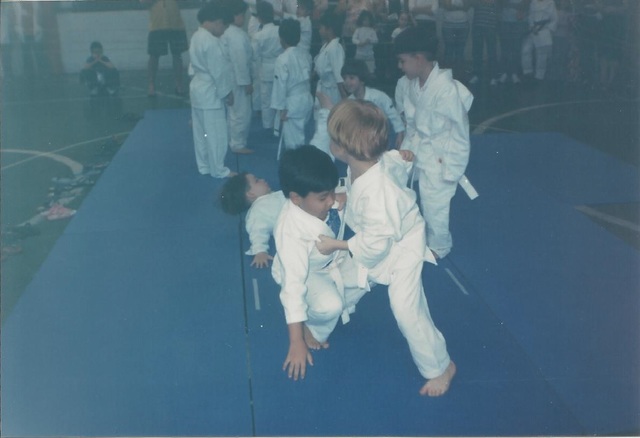 Apresentação de judo do Arthur