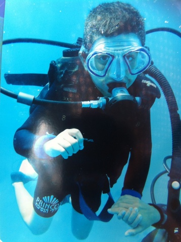 הצלילה הראשונה שלי