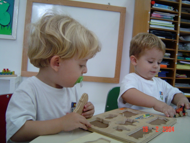 Enzo se "desenvolvendo"