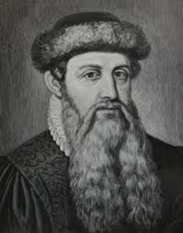 Johannes Gutenburg invented the printing press.