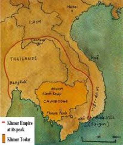 The Khmer empire expands