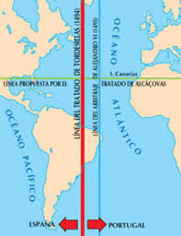 Se firma el Tratado de Tordesillas