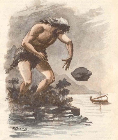Odysseus encounters the Laistrygonians