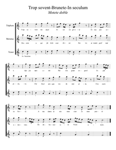 Música religiosa en la Primera mitad del s. XV