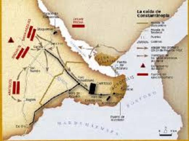 Toma de Constantinopla por los turcos