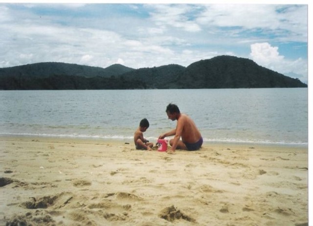 Fatos pessoais Murilo - Primeira ida a praia