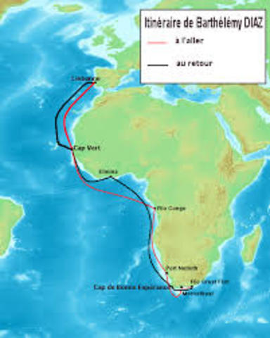 Barthélemy Diaz atteint la point sud de l'Afrique
