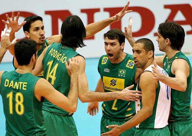 Esportes- Seleção masculina de vôlei.