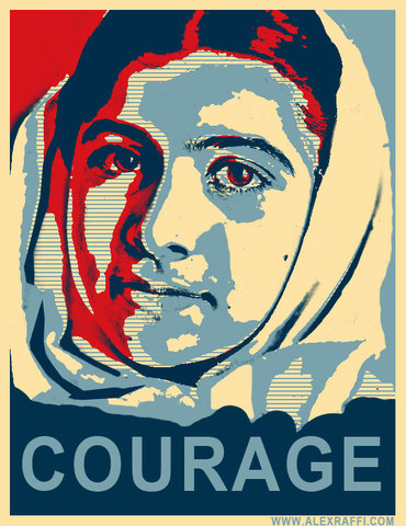 Courage: Malala begins blogging for BBC